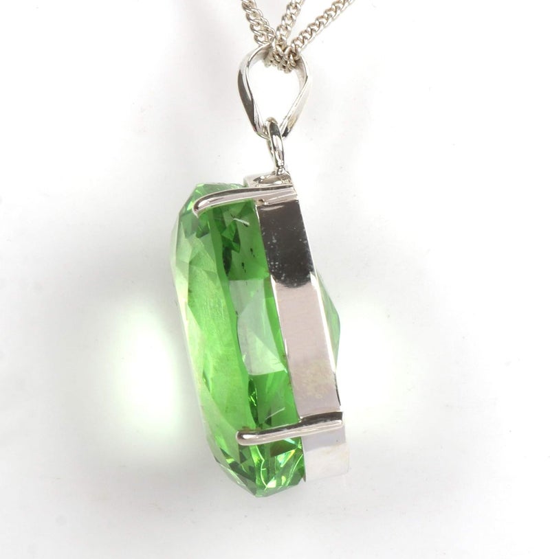 GEMHUB Gemstone Pendant Without Chain 44 CT-135 CT Oval Shape Sterling Silver Pendant Jewelry Women - Image 2
